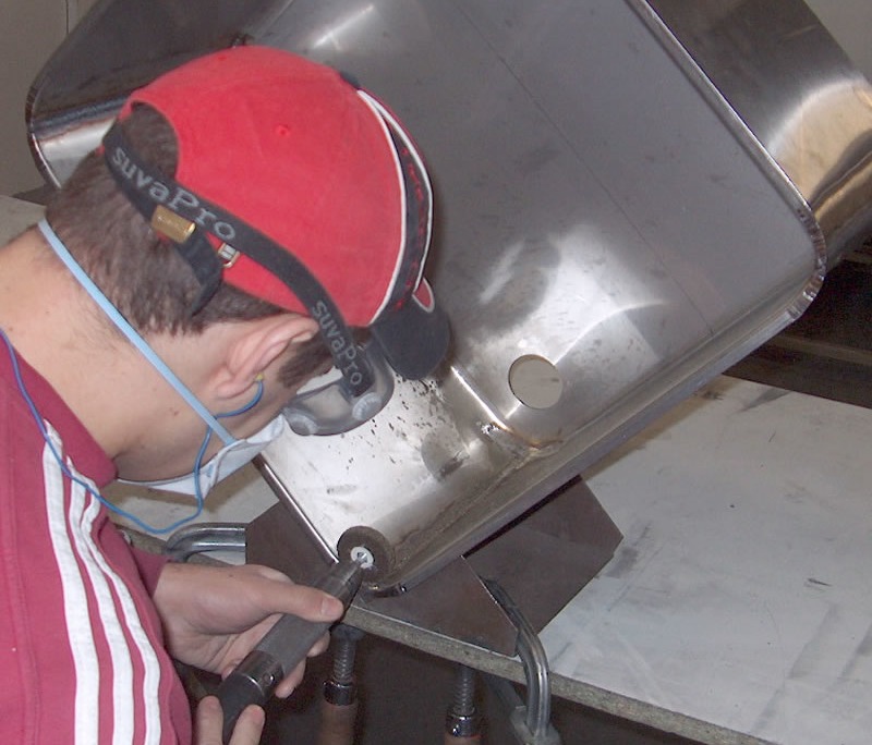 fabrication et Polissage évier inox