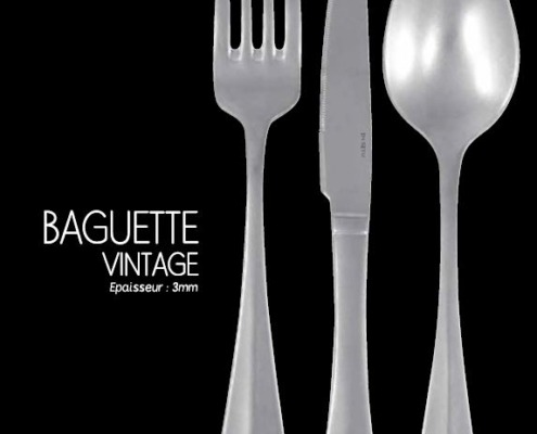 Couvert de table Baguette vintage