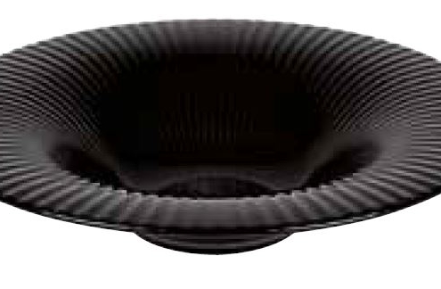 Assiette Lumen noir 30 cm