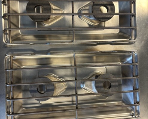 Fourneau gaz acier inox AMBACH