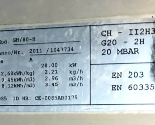 Fourneau gaz acier inox AMBACH