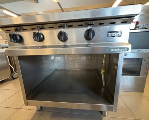 Fourneau gaz acier inox AMBACH