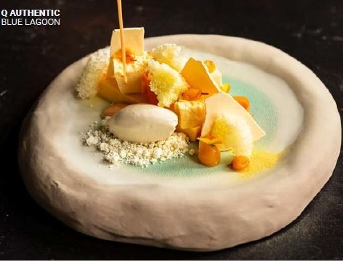 Assiette Q authentic Blue Lagoon Style Point