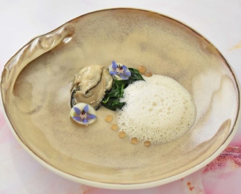 Assiette Huitre Nacrée Style Point