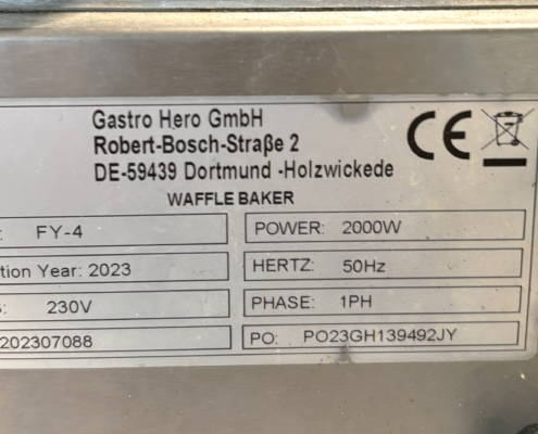 Gaufrier ERO FV4 Plaquette occasion